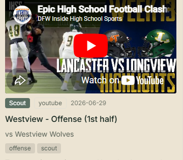A tagged clip with play and players